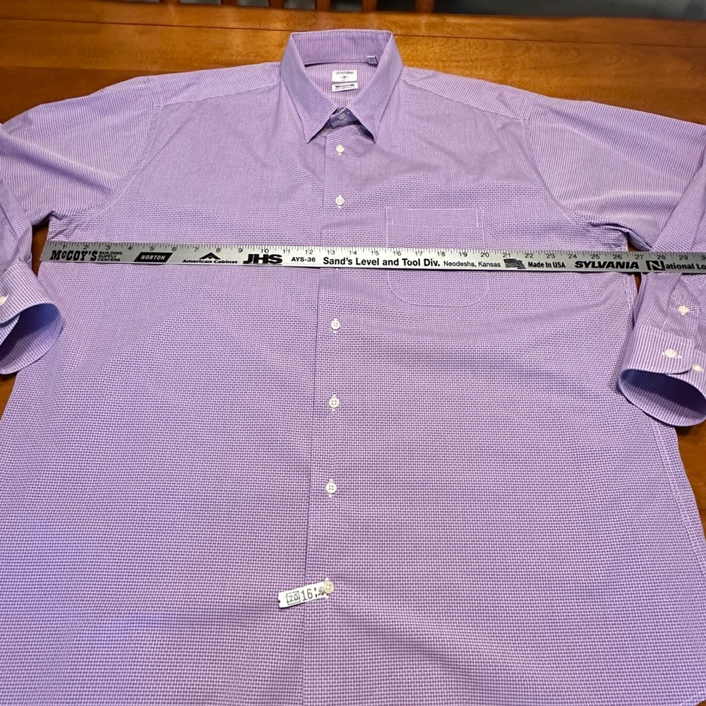 Gitman Bros Allen‎ Edmonds Trim Fit Check Button Down Shirt USA XL 17.5 35/36 - Picture 6 of 9